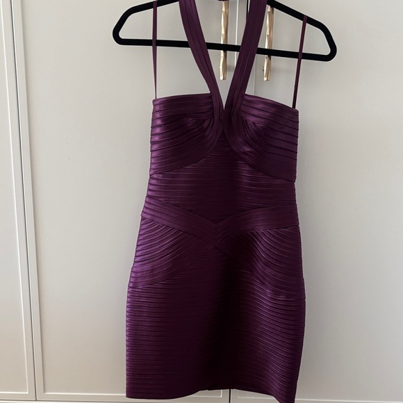 BCBGMaxAzria Dresses & Skirts - BCBGMaxAzria Deep Purple Mini Dress